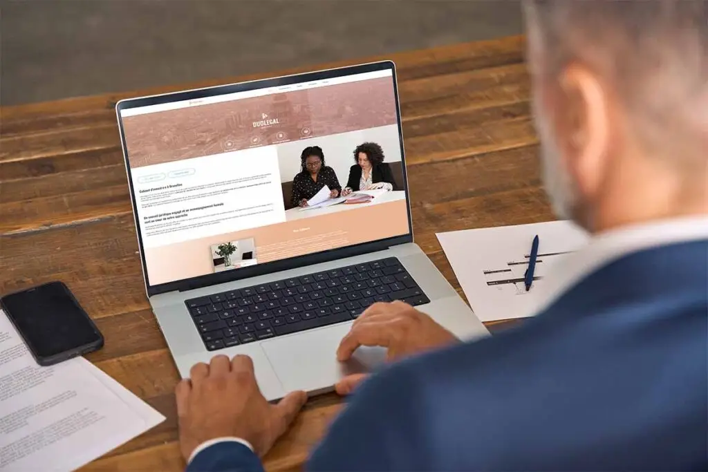 Site web pour cabinet d'avocates à Bruxelles